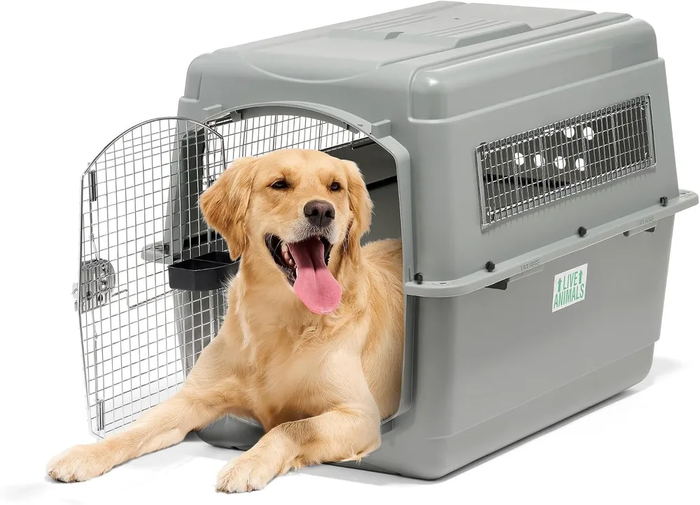 Petmate Sky Kennel 40-inch IATA-compliant hard-sided airline dog crate