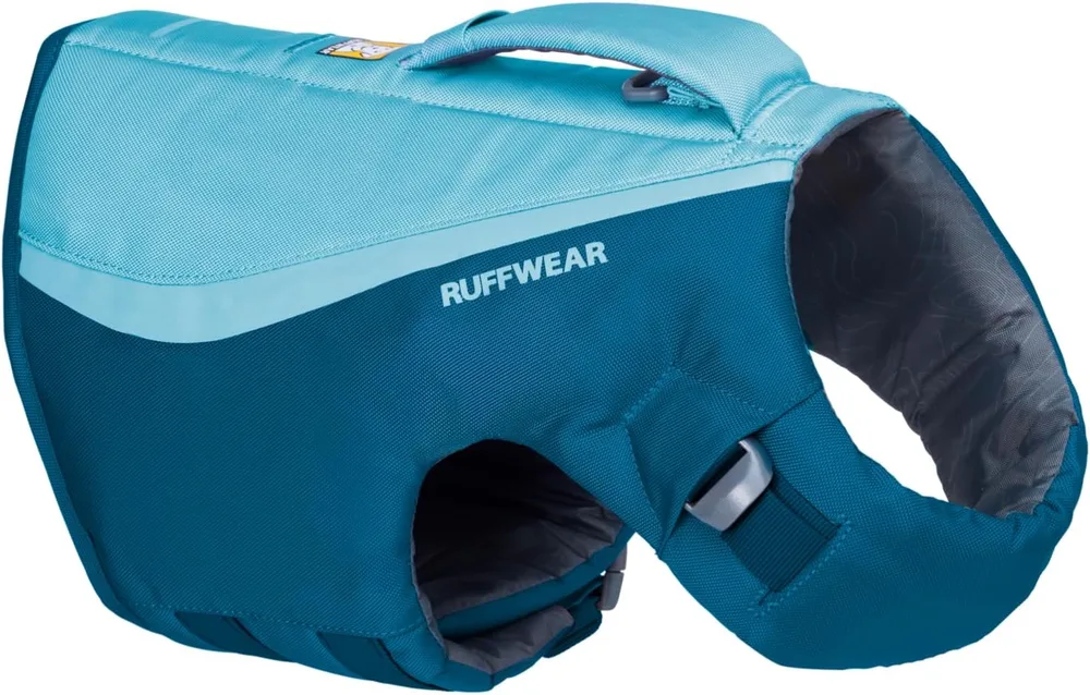Ruffwear Float Coat dog life jacket with top grab handle and reflective trim